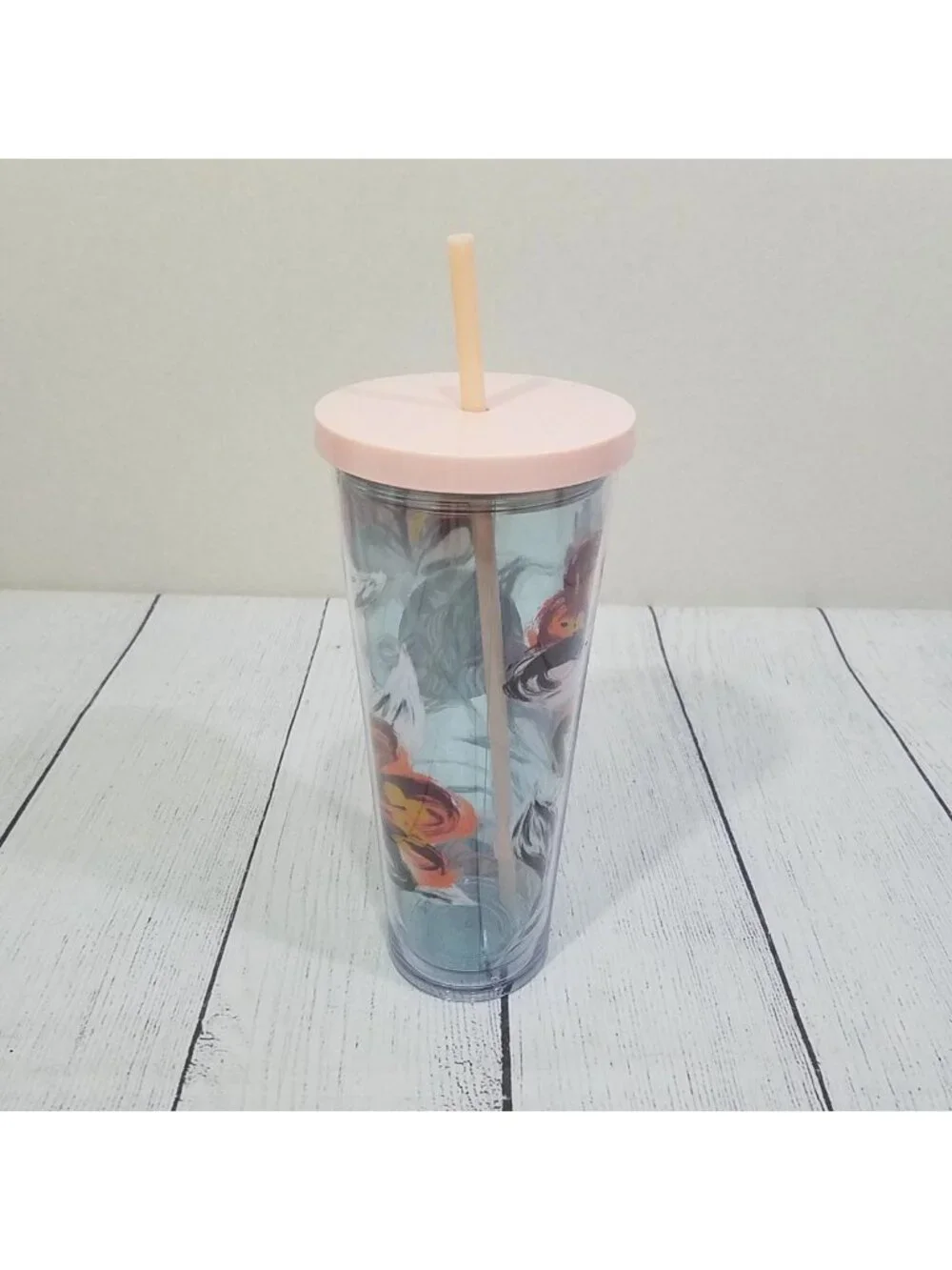 Starbucks 2019 Peony Flower Floral Tumbler Venti Cup 24 oz